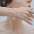 Natural stone double bracelet